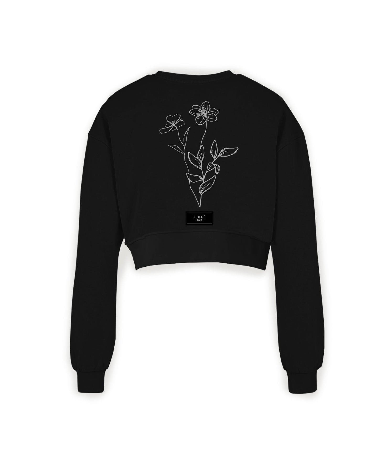 Florece Crewneck Cropped Black