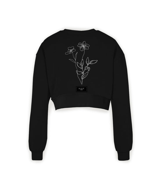 Florece Crewneck Cropped Black