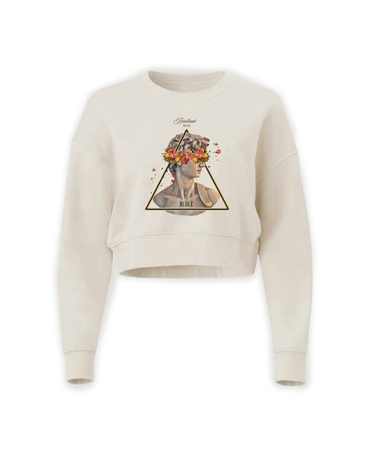 Floreciente Cropped Crewneck Vainilla