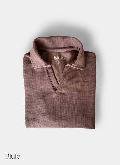 Camisa Tipo Polo Café