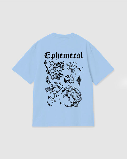 Oversized T Shirt Ephemeral Sky Blue