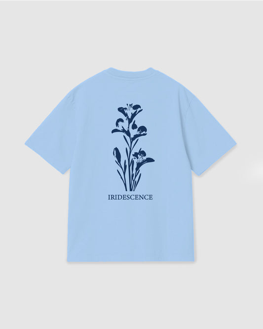 Oversized T Shirt Iridescence Sky Blue