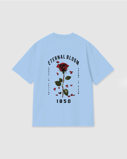 Oversized T Shirt Eternal Bloom Sky Blue