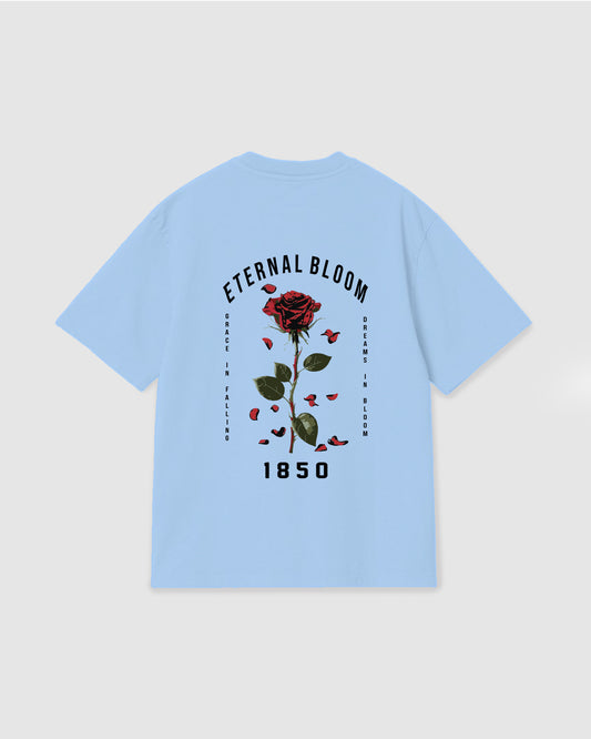 Oversized T Shirt Eternal Bloom Sky Blue