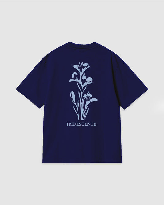 Oversized T Shirt Iridescence Blue Navy