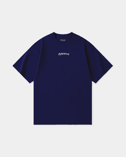 Oversized T Shirt Ephemeral Blue Navy