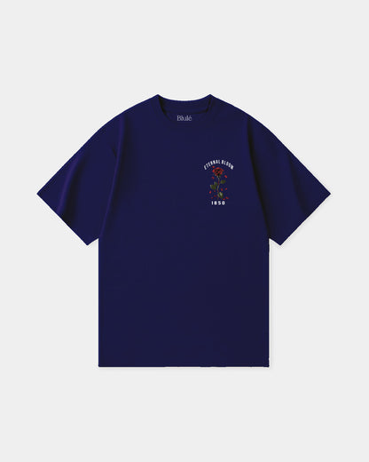 Oversized T Shirt Eternal Bloom Blue Navy