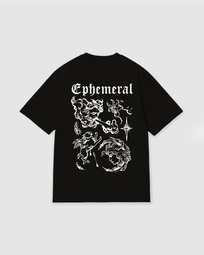 Oversized T Shirt Ephemeral Black