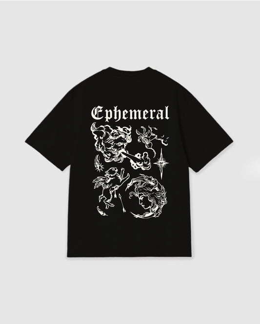 Oversized T Shirt Ephemeral Black