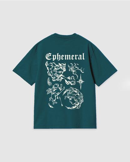 Oversized T Shirt Ephemeral Dark Green