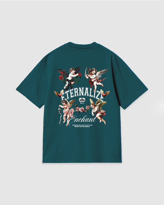 Oversized T Shirt Eternalize Dark Green