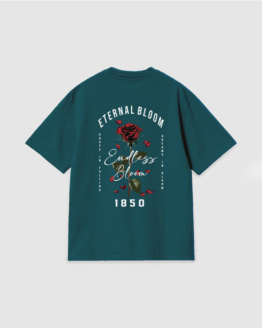 Oversized T Shirt Eternal Bloom Dark Green