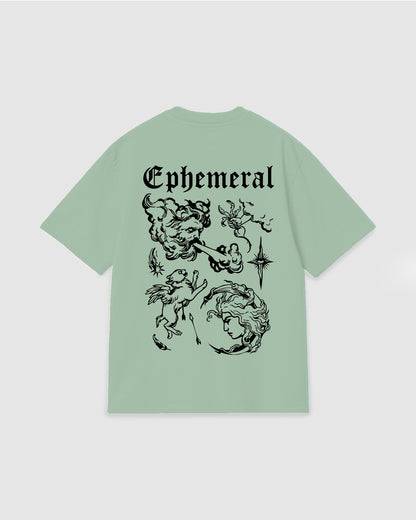 Oversized T Shirt Ephemeral Light Green