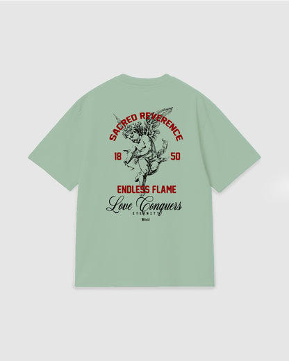 Oversized T Shirt Reverence Light Green