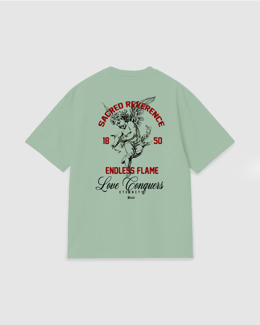 Oversized T Shirt Reverence Light Green