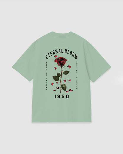 Oversized T Shirt Eternal Bloom Light Green