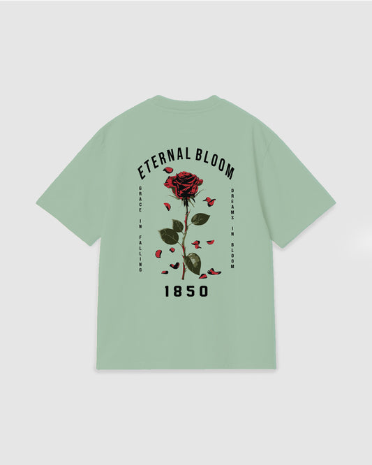 Oversized T Shirt Eternal Bloom Light Green