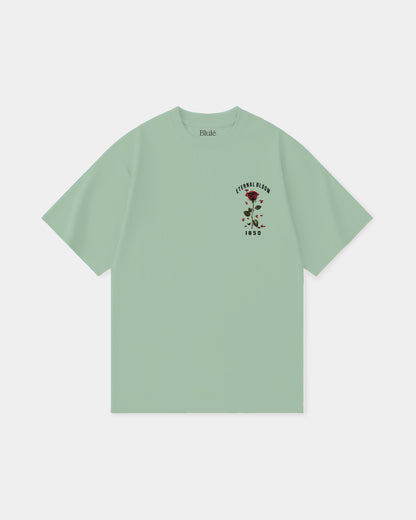 Oversized T Shirt Eternal Bloom Light Green