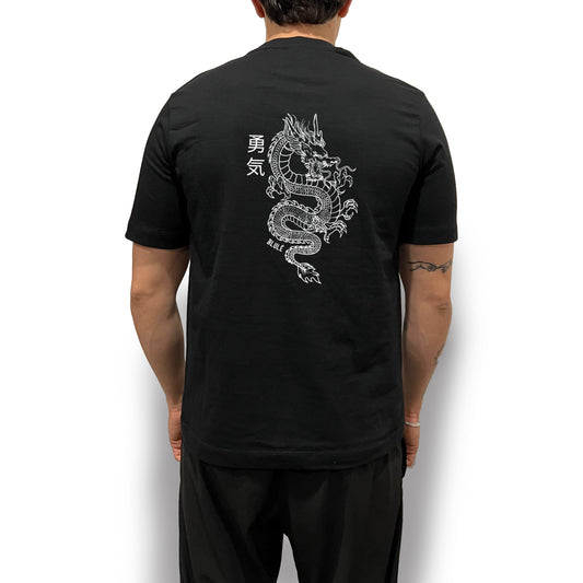 Camiseta Regular Fit Unisex Dragon Negro