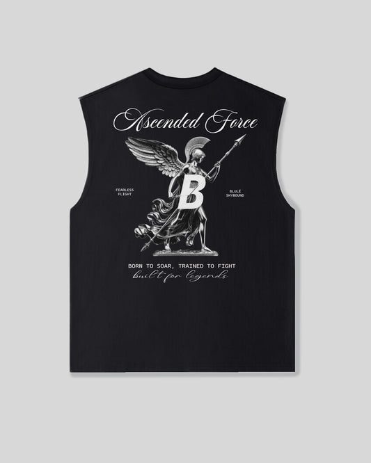 Oversized Sleeveless Ascended Force Black