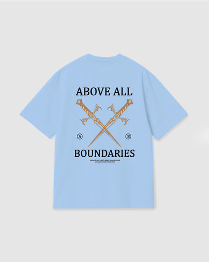 Oversized T Shirt Boundaries Sky Blue
