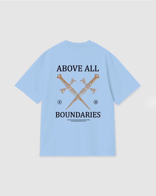 Oversized T Shirt Boundaries Sky Blue