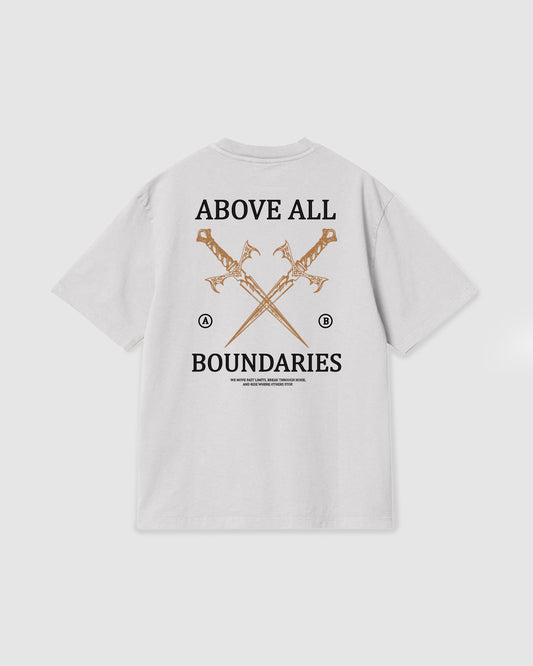 Oversized T Shirt Boundaries White