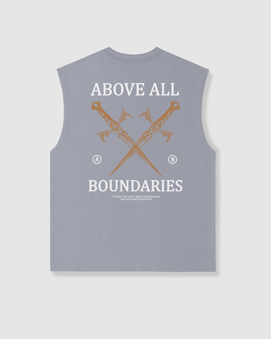 Oversized Sleeveless Boundaries Grey