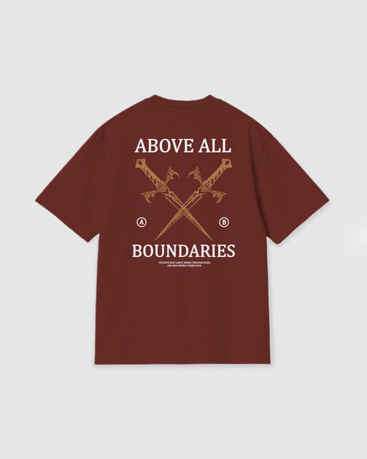 Oversized T Shirt Boundaries Terracotta