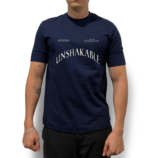 Camiseta Unisex Regular Fit Unshakeble Azul Navy