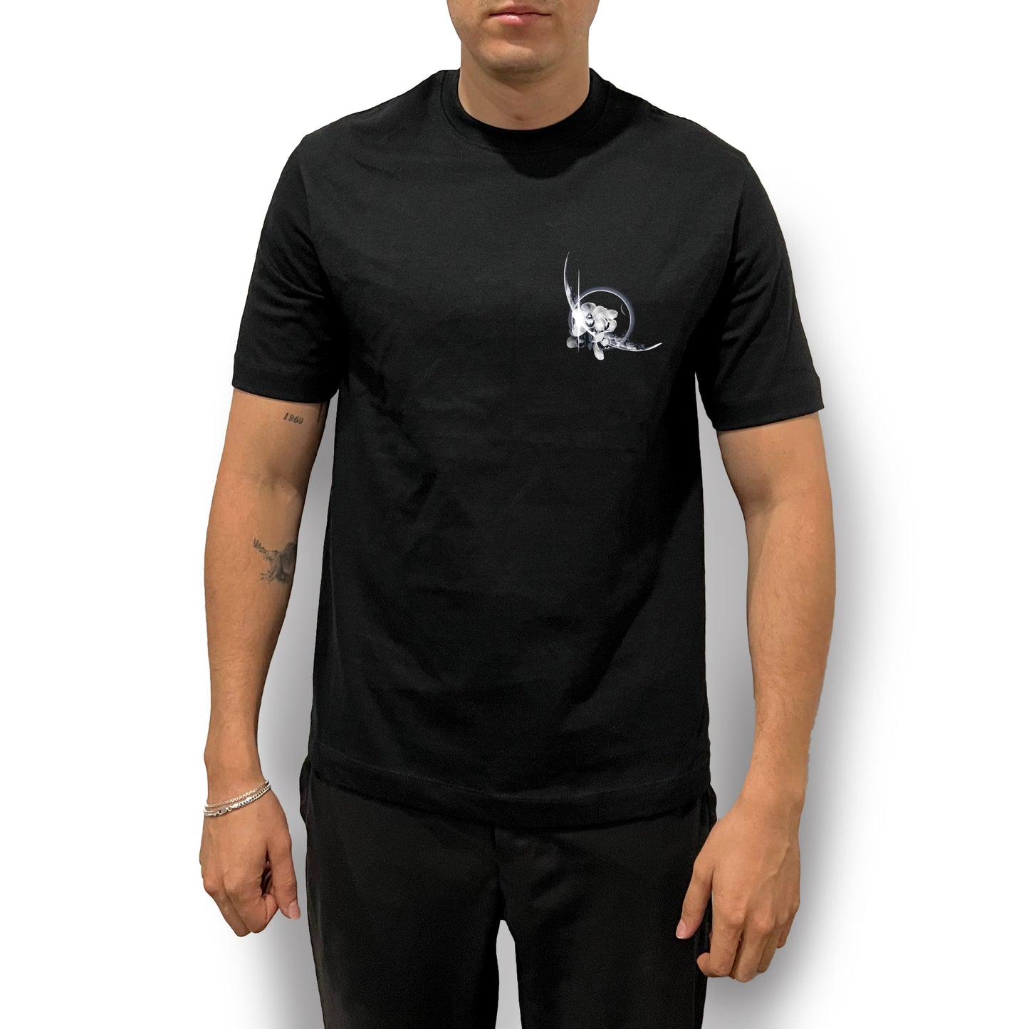 Camiseta Regular Fit Unisex Moon Negro