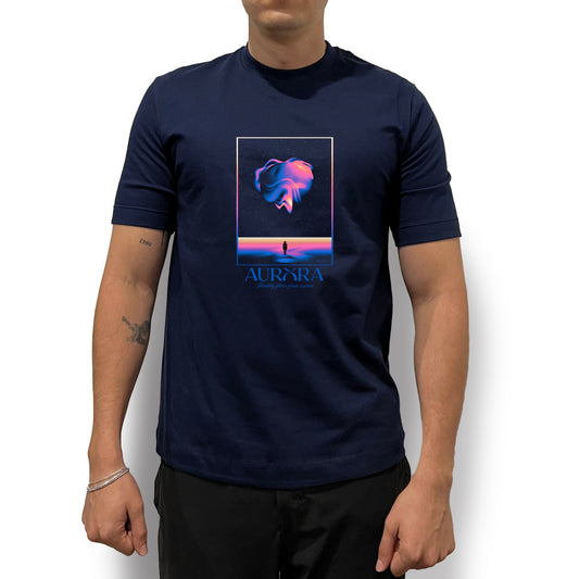 Camiseta Unisex Regular Fit Aurora Azul Navy