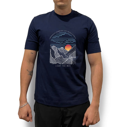 Camiseta Unisex Regular Fit Sunrise Azul Navy