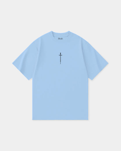 Oversized T Shirt Boundaries Sky Blue