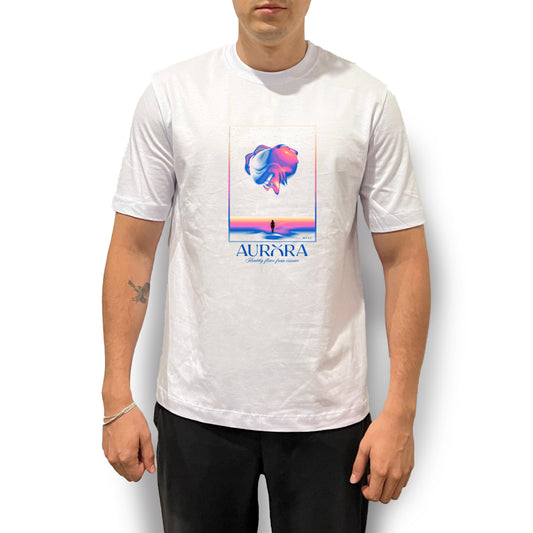 Camiseta Unisex Regular Fit Aurora Blanco