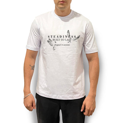 Camiseta Unisex Regular Fit Steadiness Blanco