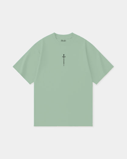 Oversized T Shirt Boundaries Light Green