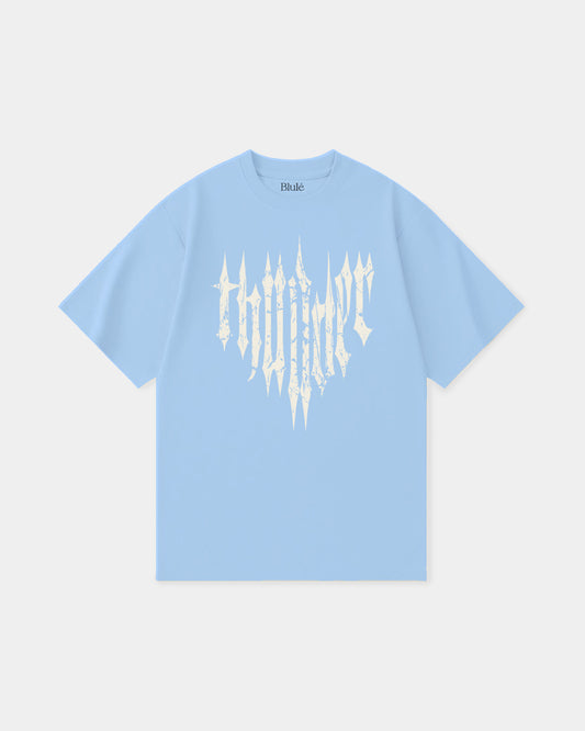 Oversized T Shirt Thunder Sky Blue