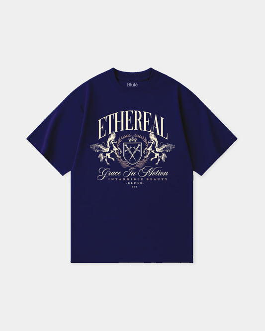 Oversized T Shirt Ethereal Blue Navy