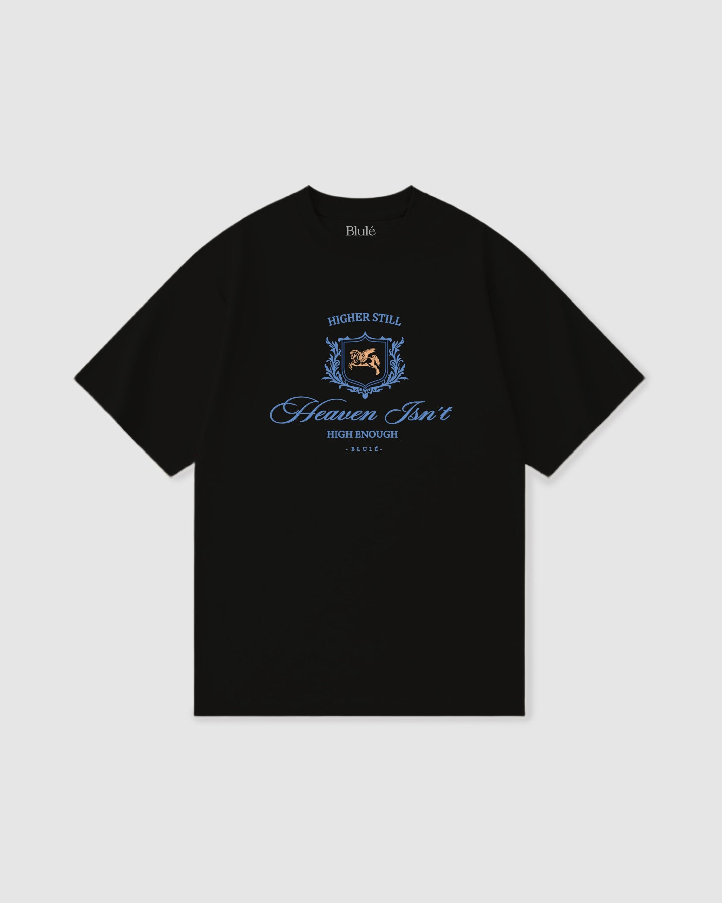Oversized T Shirt Higher Still Black