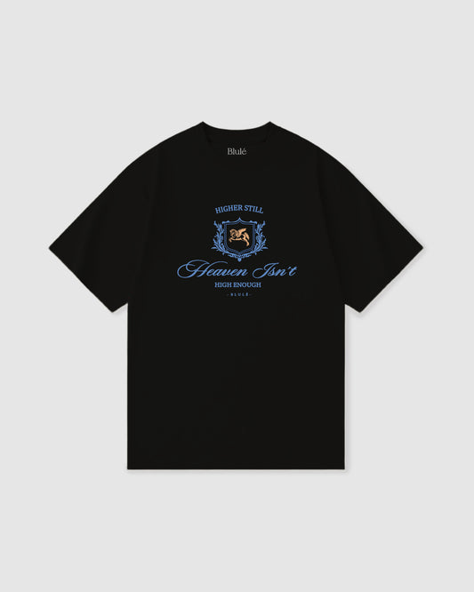 Oversized T Shirt Higher Still Black