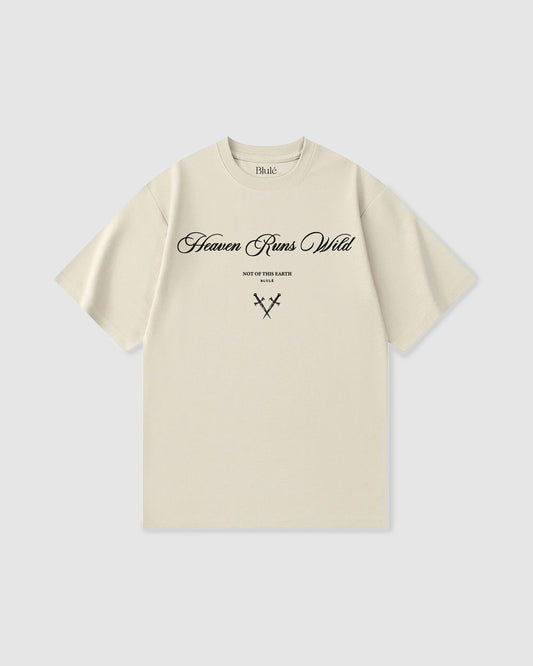 Oversized T Shirt Heaven Runs Wild Vanilla