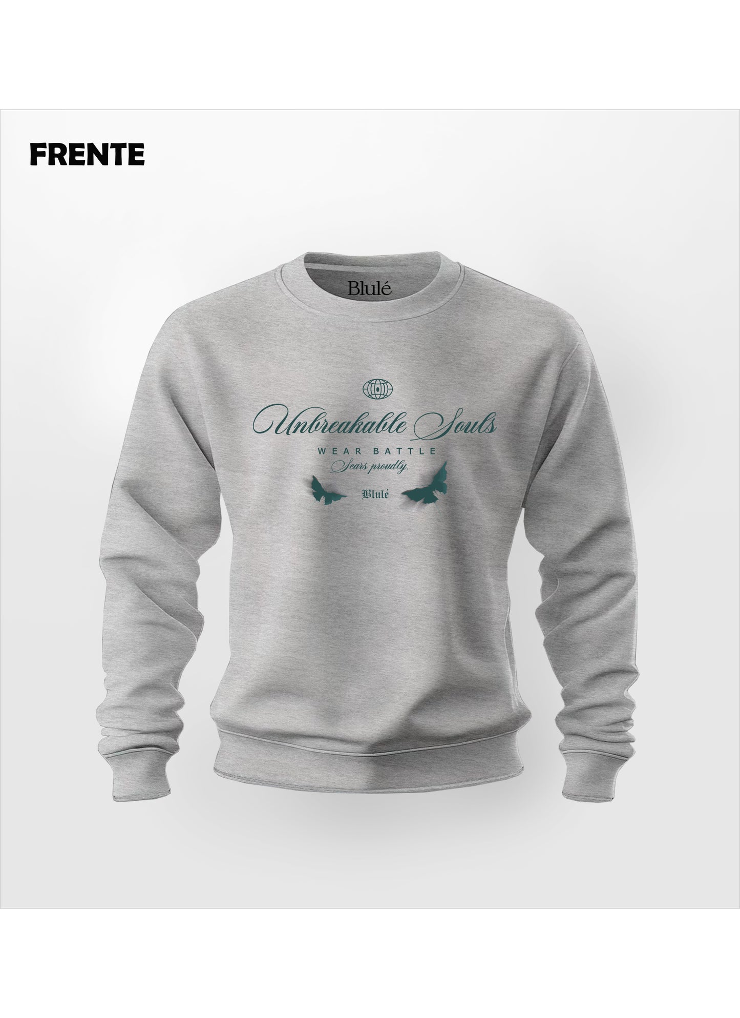 Crewneck Unisex Regular Fit Souls Gris Jaspe