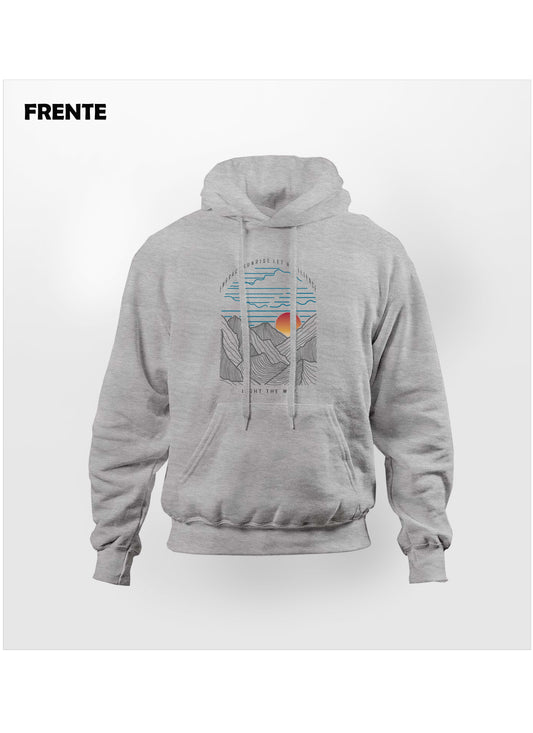 Hoodie Unisex Regular Fit Sunrise Gris Jaspe