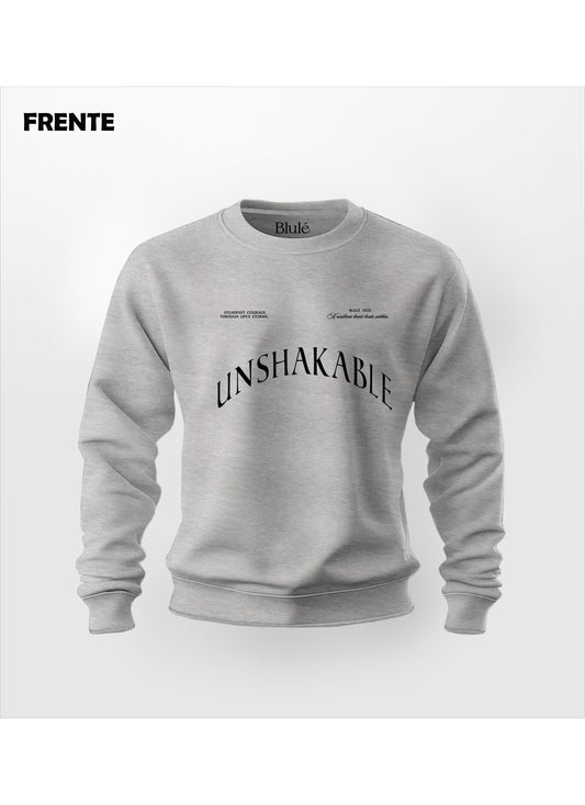 Crewneck Unisex Regular Fit Unshakeble Gris Jaspe