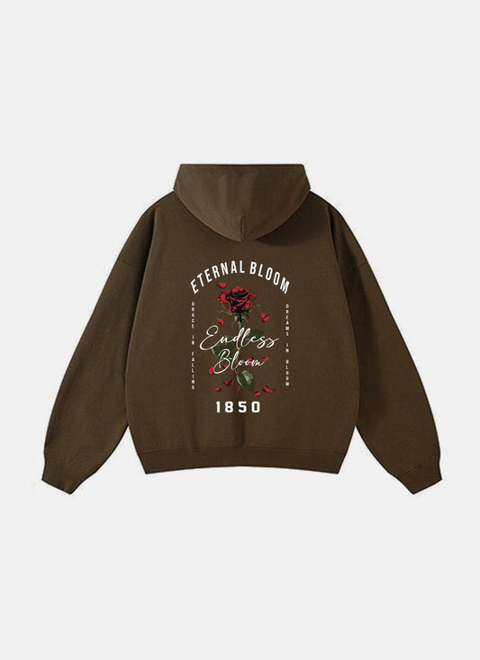 Eternal Bloom Hoodie Brown