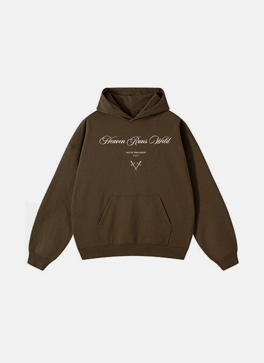 Heaven Runs Wild Hoodie Brown