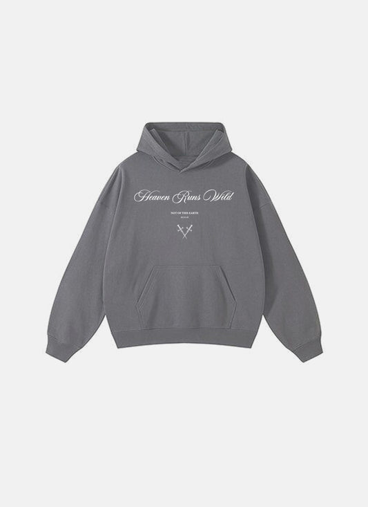 Heaven Runs Wild Hoodie Grey