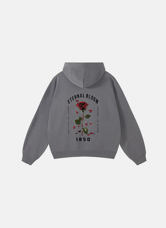 Eternal Bloom Hoodie Grey
