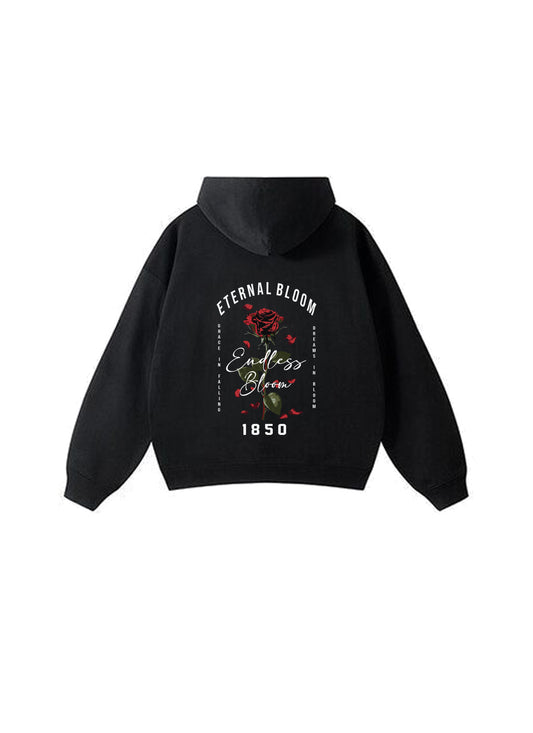 Eternal Bloom Hoodie Black